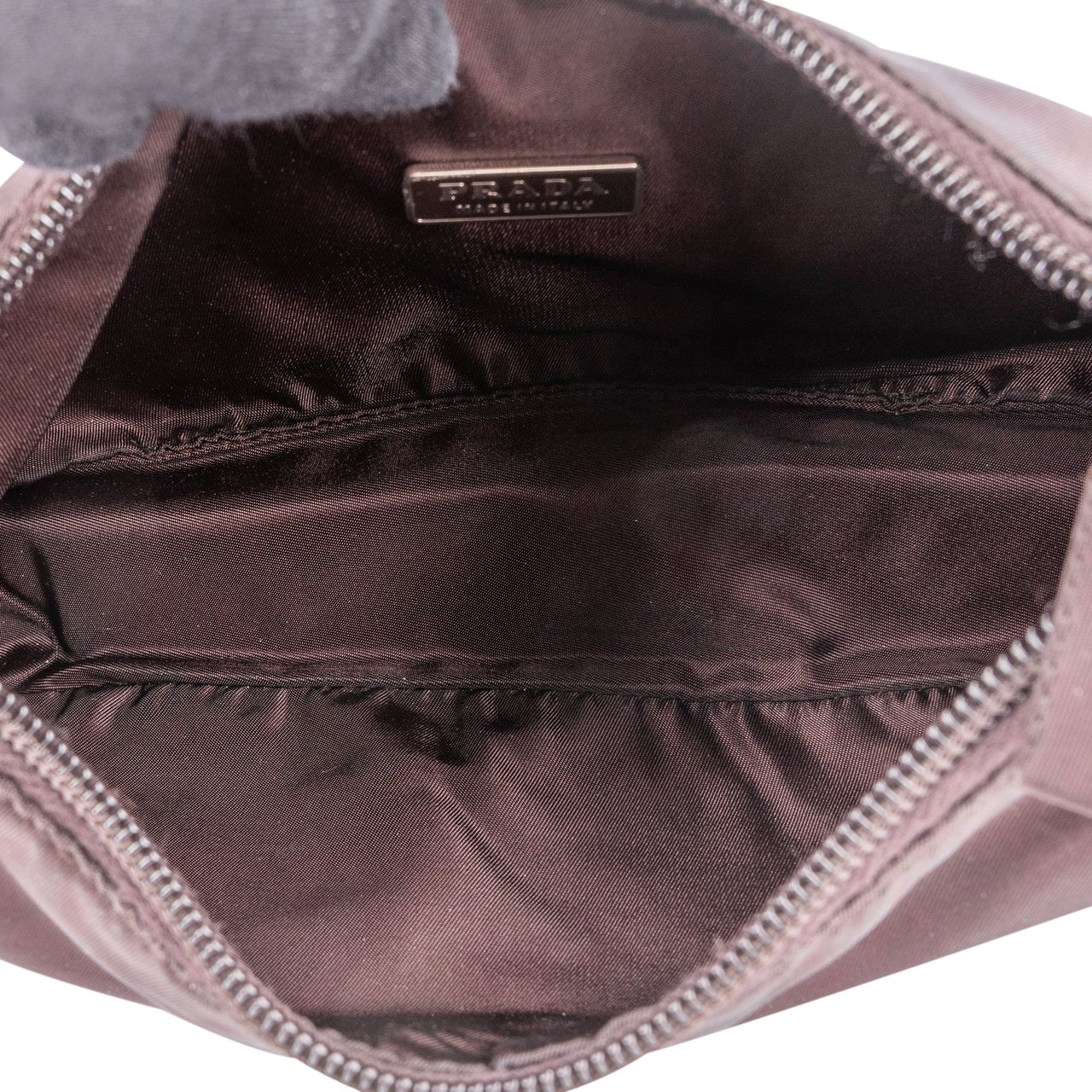 Prada Prada Purple Nylon Triangle Vintage Re-Editon Handbag Paars