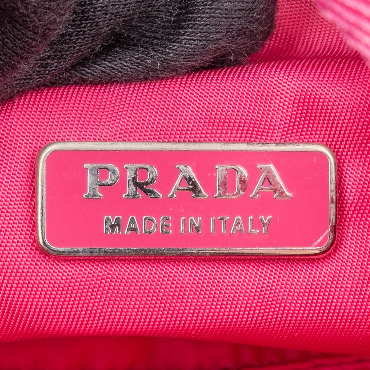 Prada Prada Pink Nylon Triangle Vintage Re-Editon Handbag Roze