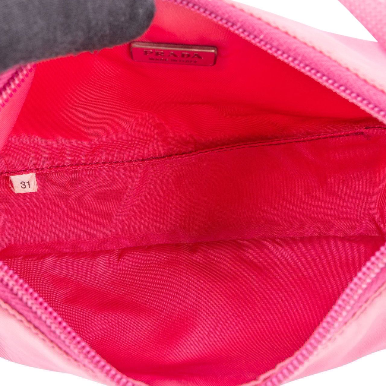 Prada Prada Pink Nylon Triangle Vintage Re-Editon Handbag Roze