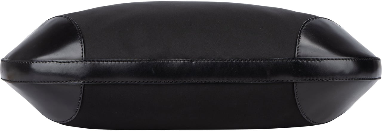 Prada Prada Nylon Triangle Shoulder Bag Zwart
