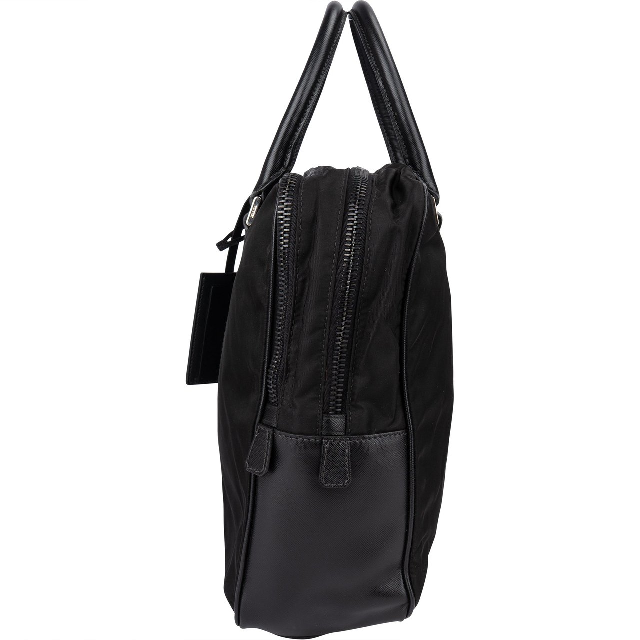 Prada Prada Nylon Triangle Business Handbag Zwart