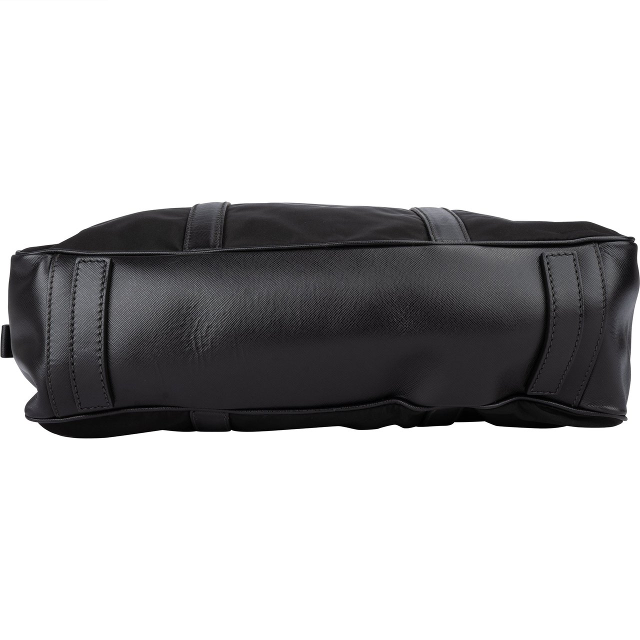 Prada Prada Nylon Triangle Business Handbag Zwart