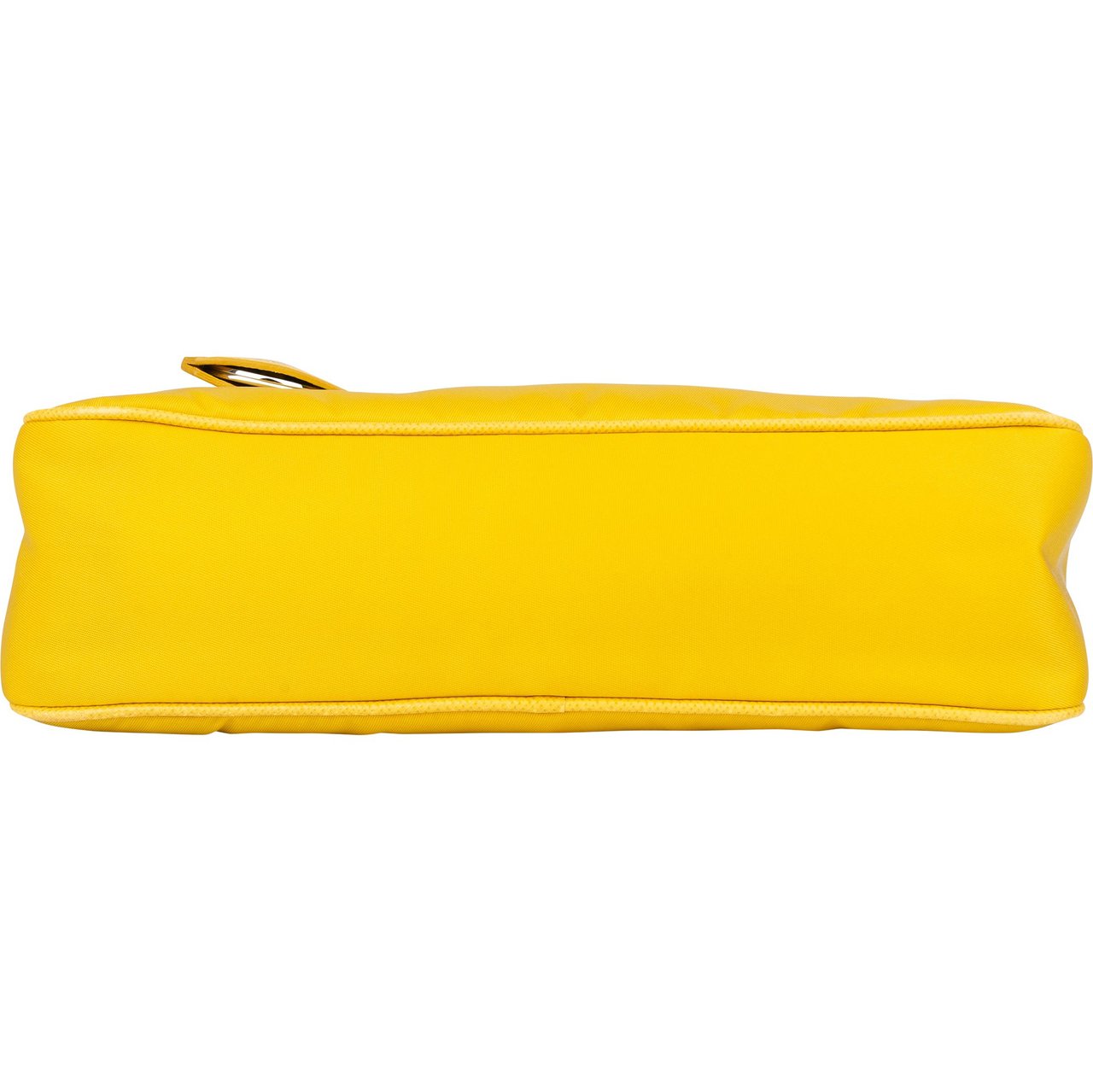 Prada Prada Yellow Nylon Triangle Re-Editon Handbag Geel