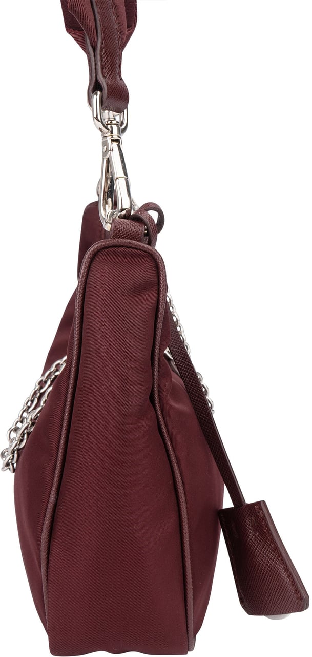 Prada Prada Bordeaux Nylon Triangle Re-Editon Crossbody Bag Divers