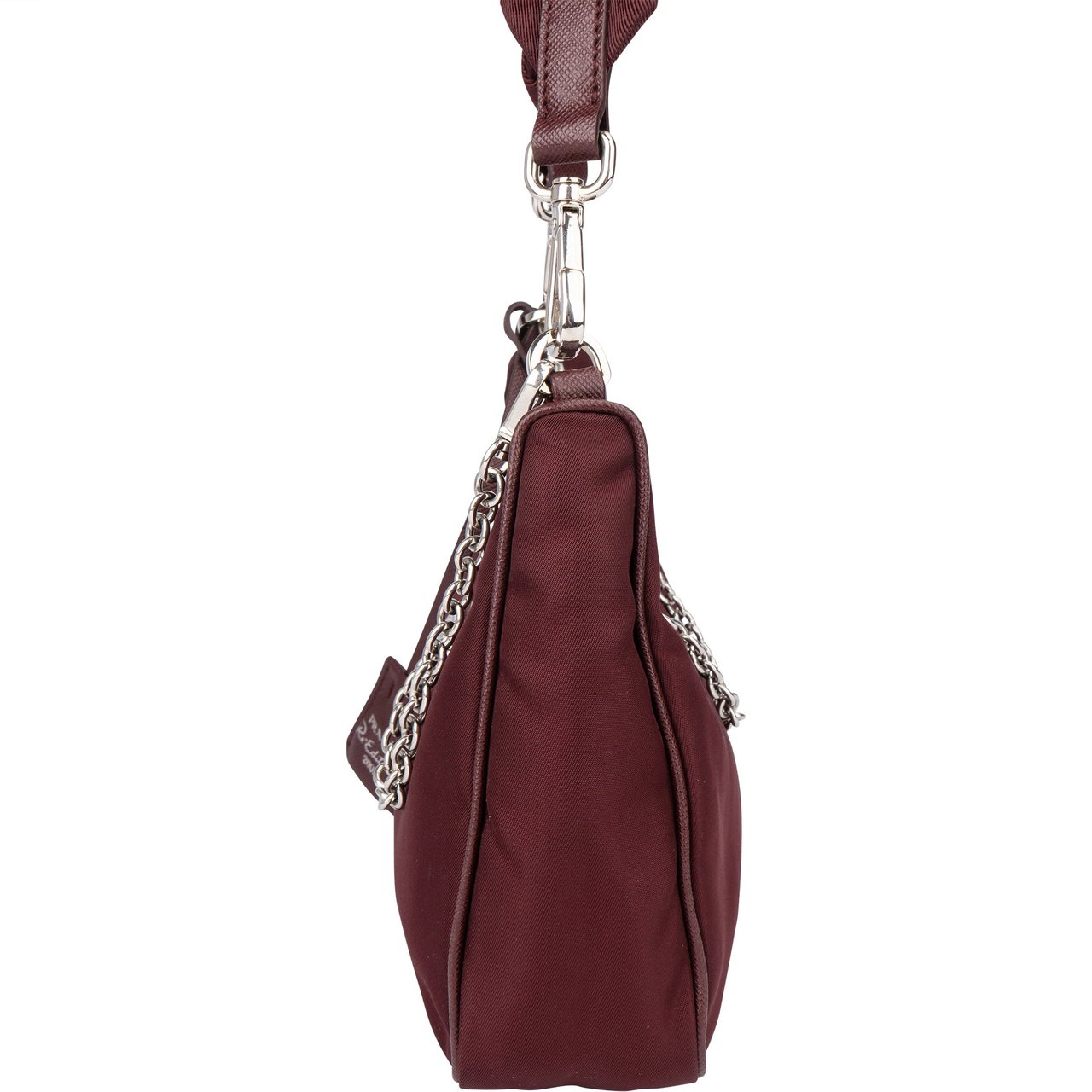 Prada Prada Bordeaux Nylon Triangle Re-Editon Crossbody Bag Divers