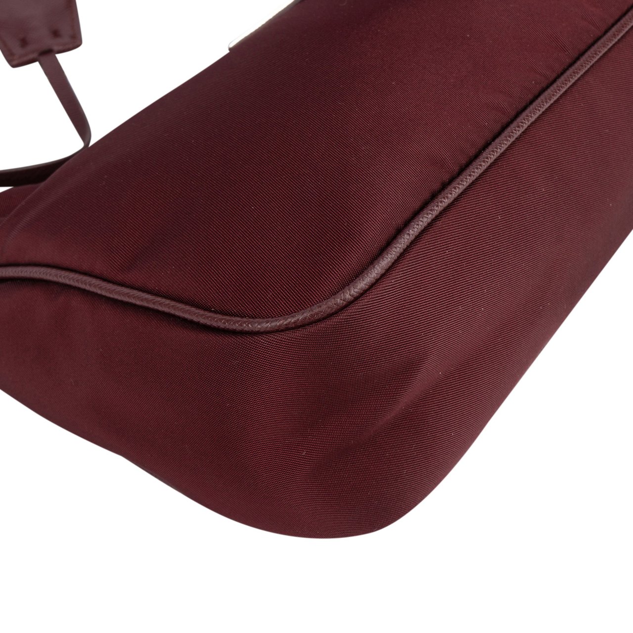 Prada Prada Bordeaux Nylon Triangle Re-Editon Crossbody Bag Divers
