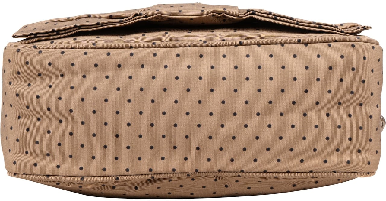 Prada Tessuto Pois Fiocco Faille Dots Small Camera Crossbody Bag Beige