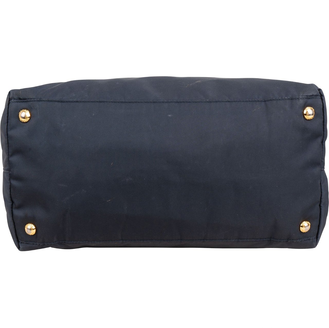 Prada Tessuto Saffiano Leather Tote Handbag Navy