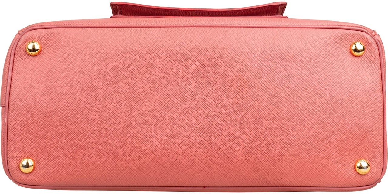 Prada Saffiano Leather Galleria Pocket Handbag Rood