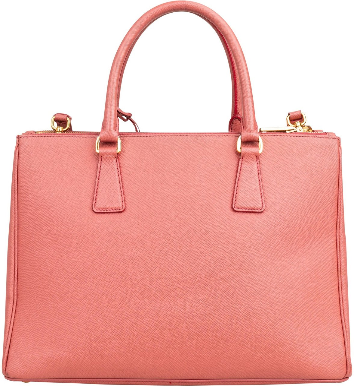Prada Saffiano Leather Galleria Pocket Handbag Rood