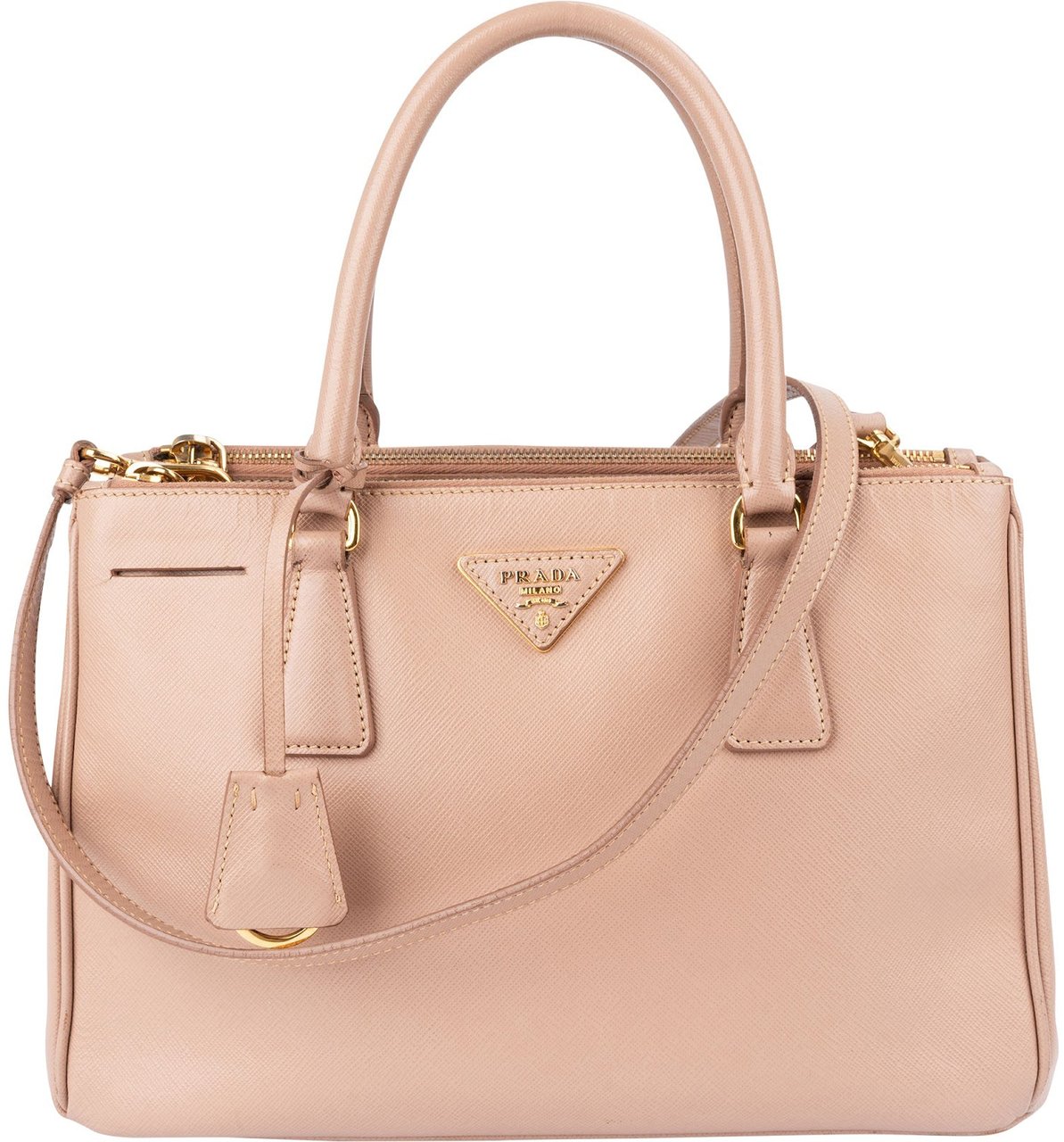 Prada Saffiano Leather Small Galleria Handbag Rood