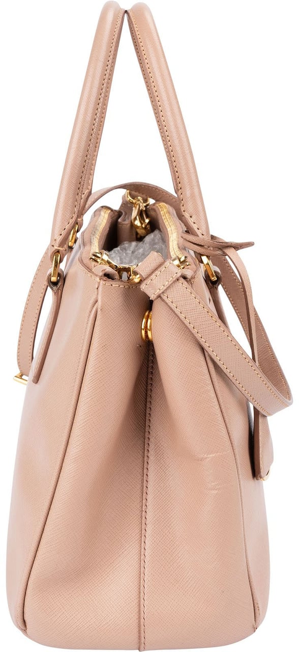 Prada Saffiano Leather Small Galleria Handbag Rood