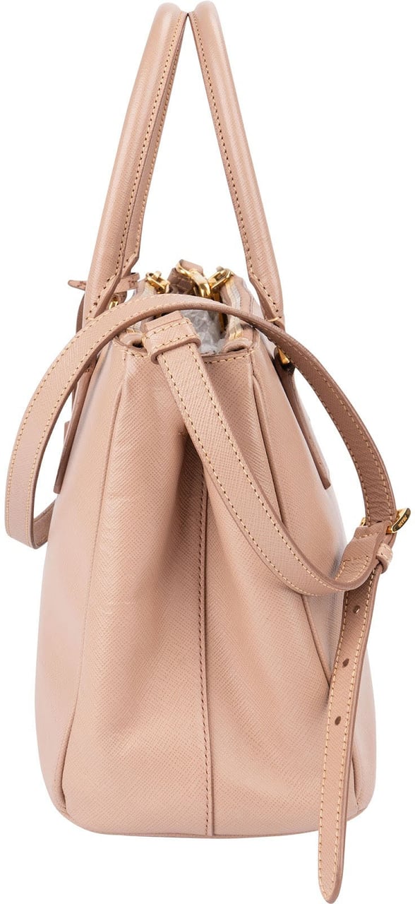 Prada Saffiano Leather Small Galleria Handbag Rood