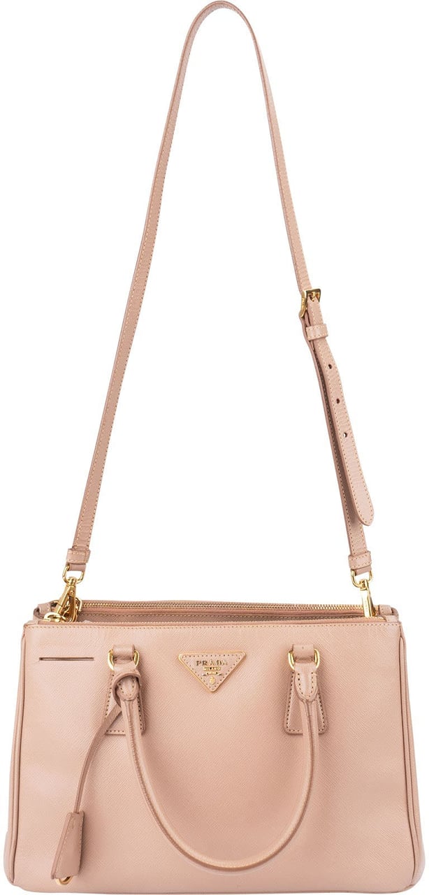 Prada Saffiano Leather Small Galleria Handbag Rood