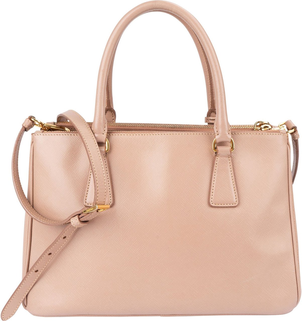 Prada Saffiano Leather Small Galleria Handbag Rood