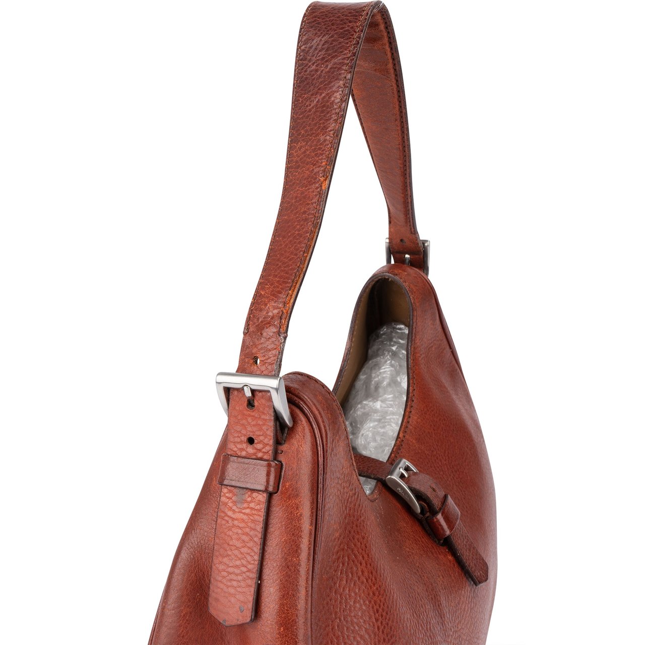 Prada Prada Leather Cleo Shoulder Bag Rood