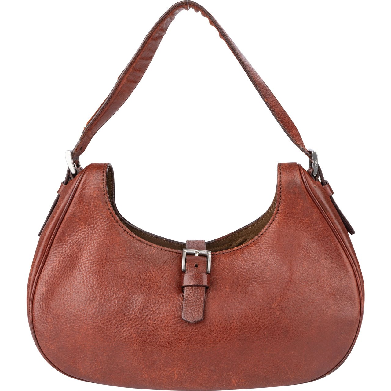 Prada Prada Leather Cleo Shoulder Bag Rood