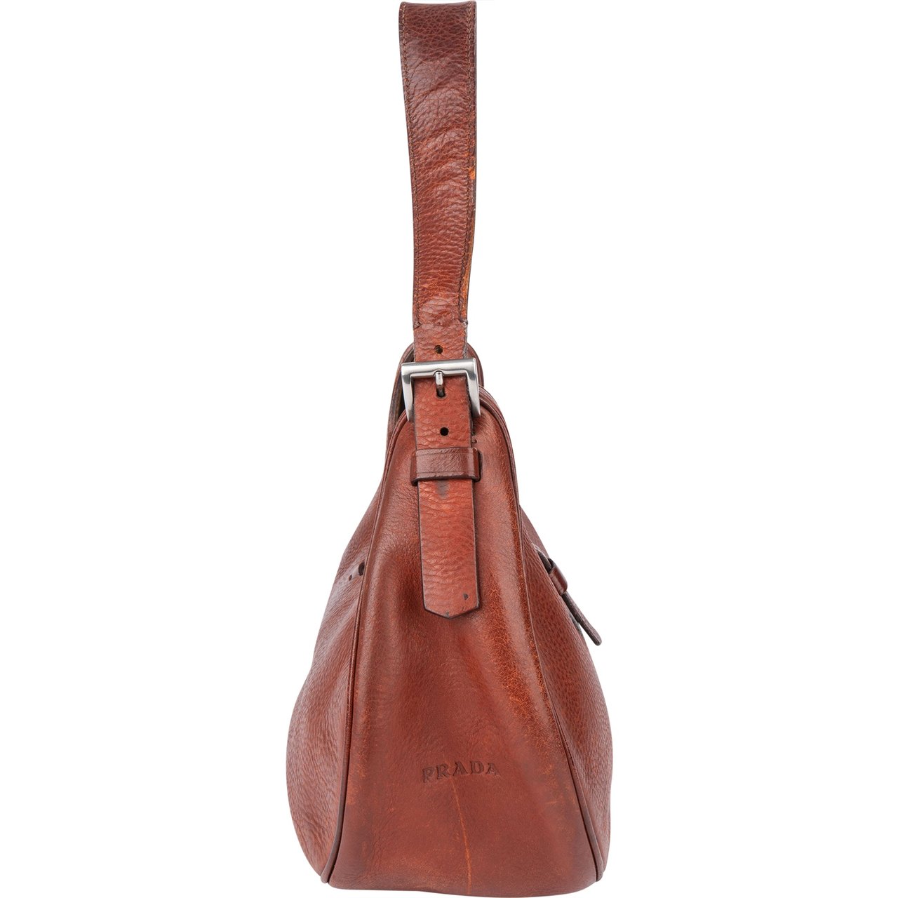 Prada Prada Leather Cleo Shoulder Bag Rood