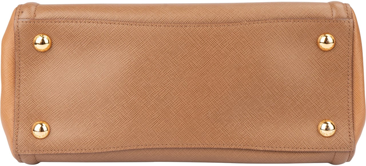 Prada Saffiano Leather Galleria Handbag Bruin
