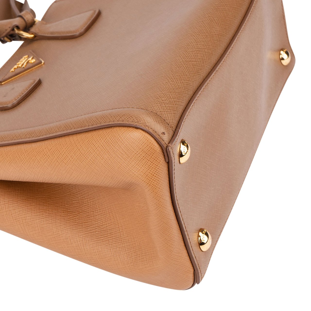 Prada Saffiano Leather Galleria Handbag Bruin
