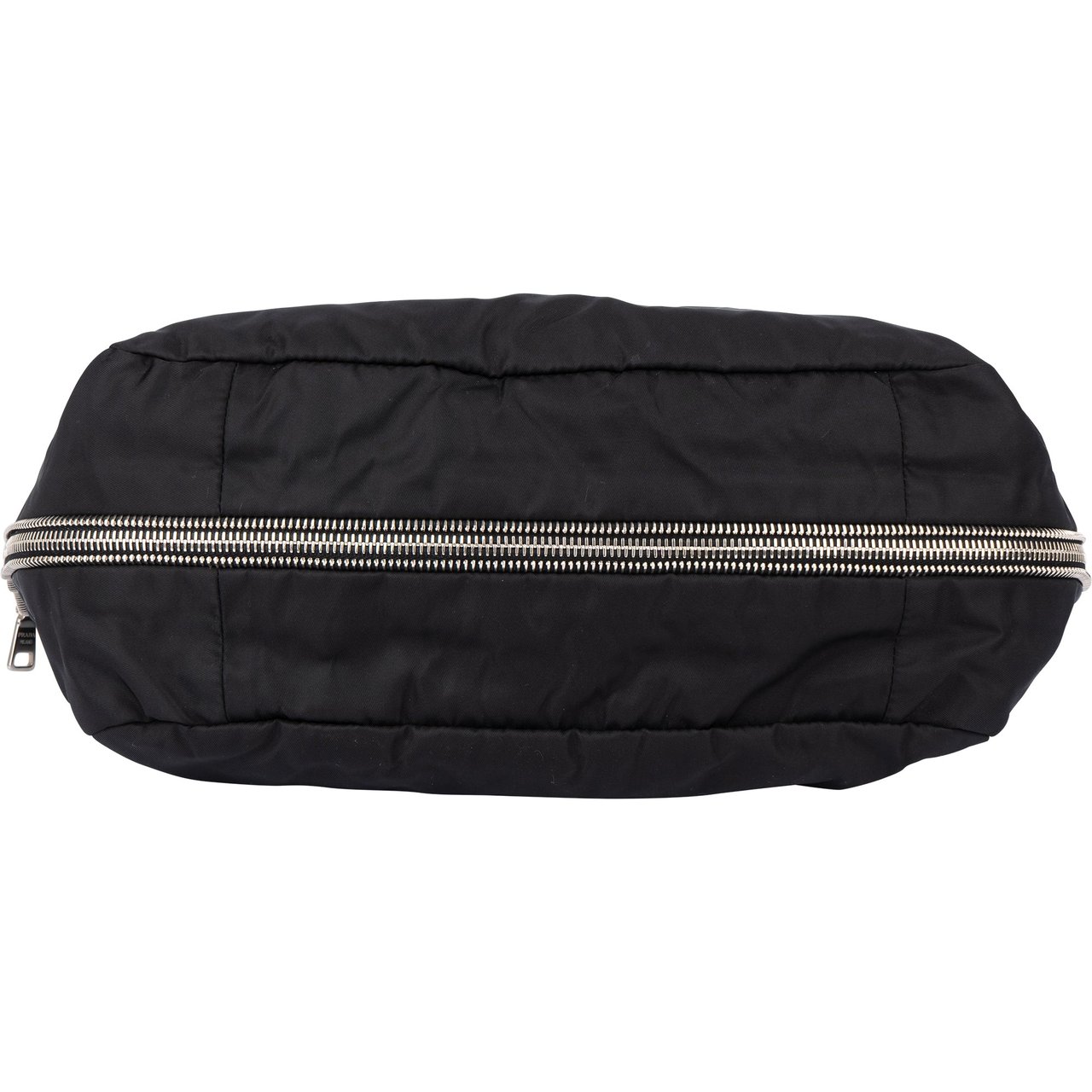 Prada Prada Black Tessuto Zipper Handbag Zwart