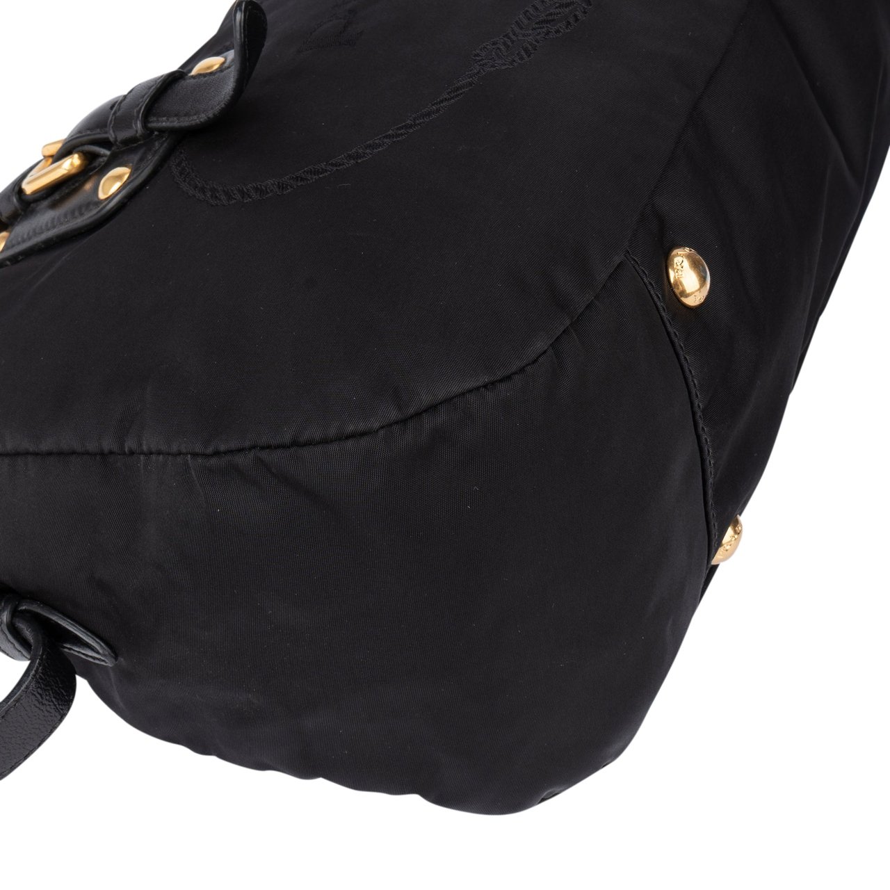 Prada Prada Black Nylon City Handbag Zwart