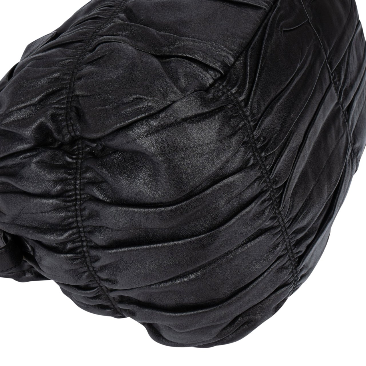 Prada Prada Quilted Leather City Handbag Zwart