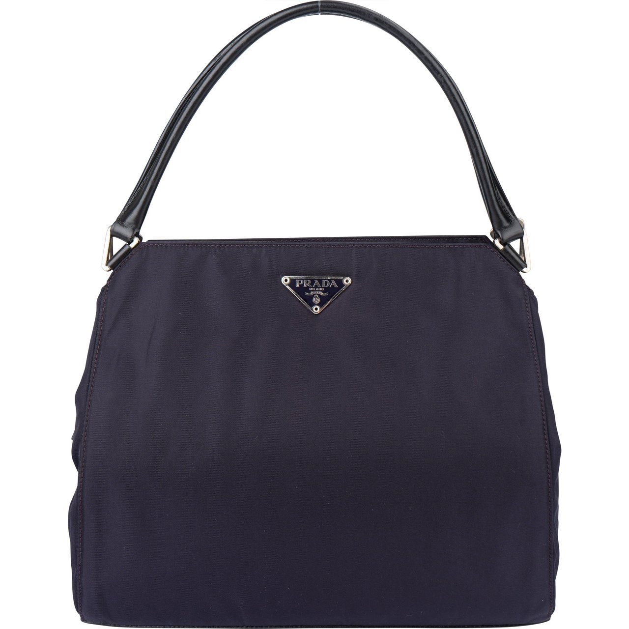 Prada Prada Purple Nylon Triangle Handbag Paars