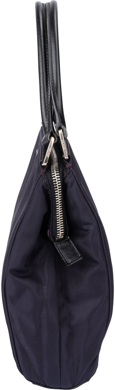 Prada Purple Nylon Triangle Handbag Paars