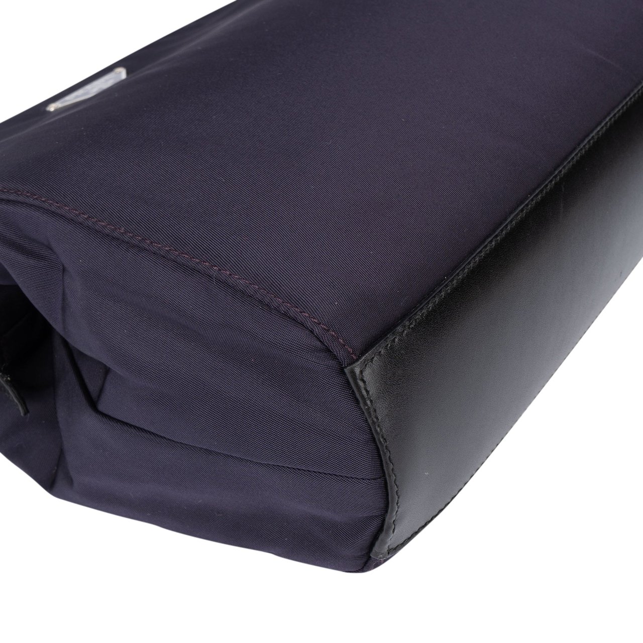 Prada Prada Purple Nylon Triangle Handbag Paars