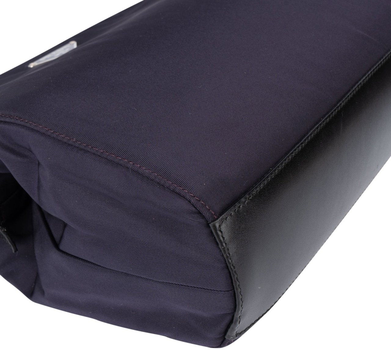 Prada Purple Nylon Triangle Handbag Paars