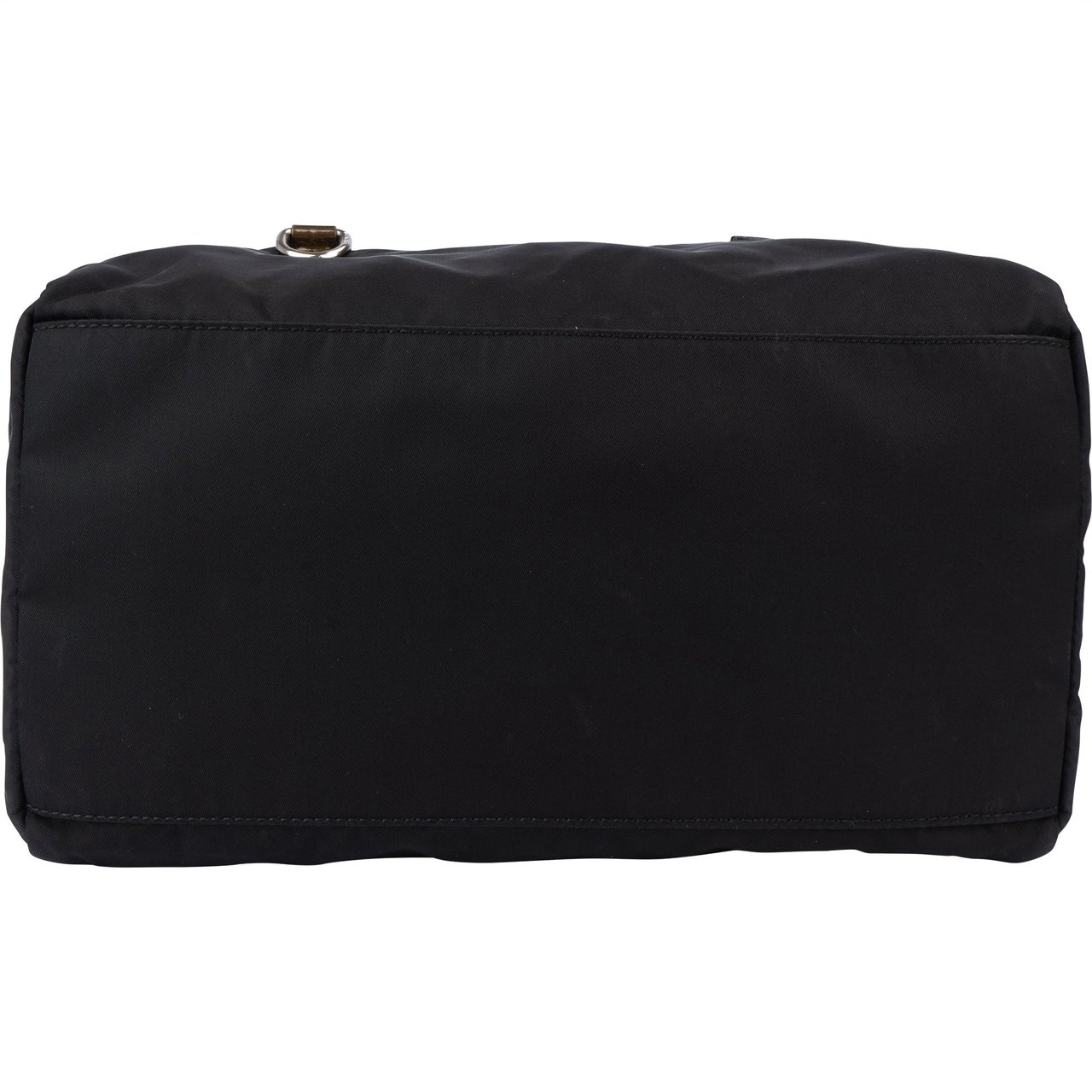 Prada Black Nylon Triangle Handbag Zwart