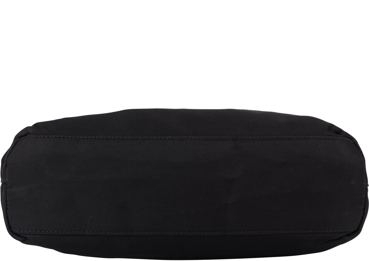 Prada Prada Black Nylon Triangle Handbag Zwart