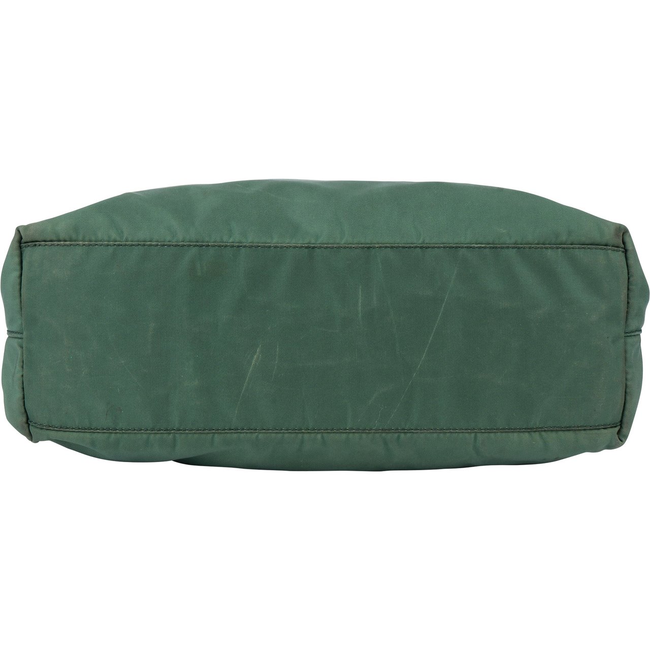 Prada Prada Green Nylon Triangle Shoulder Bag Groen