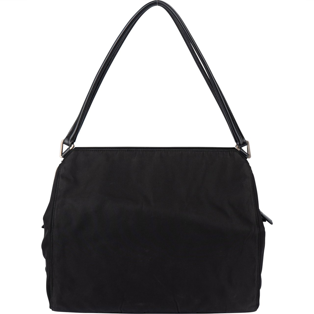 Prada Prada Black Nylon Triangle Handbag Zwart