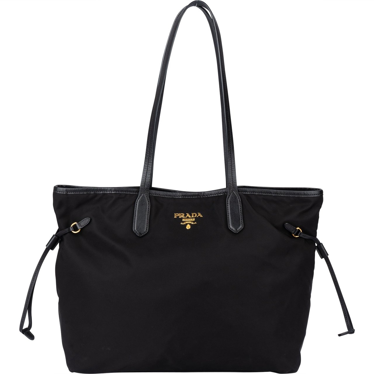 Prada Prada Nylon City Shoulder Bag Zwart