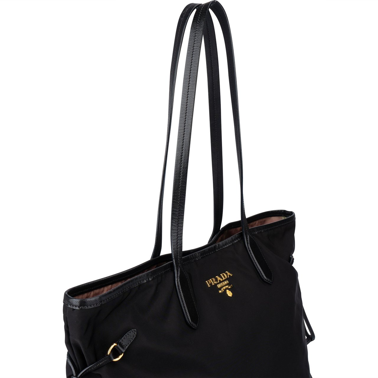 Prada Prada Nylon City Shoulder Bag Zwart