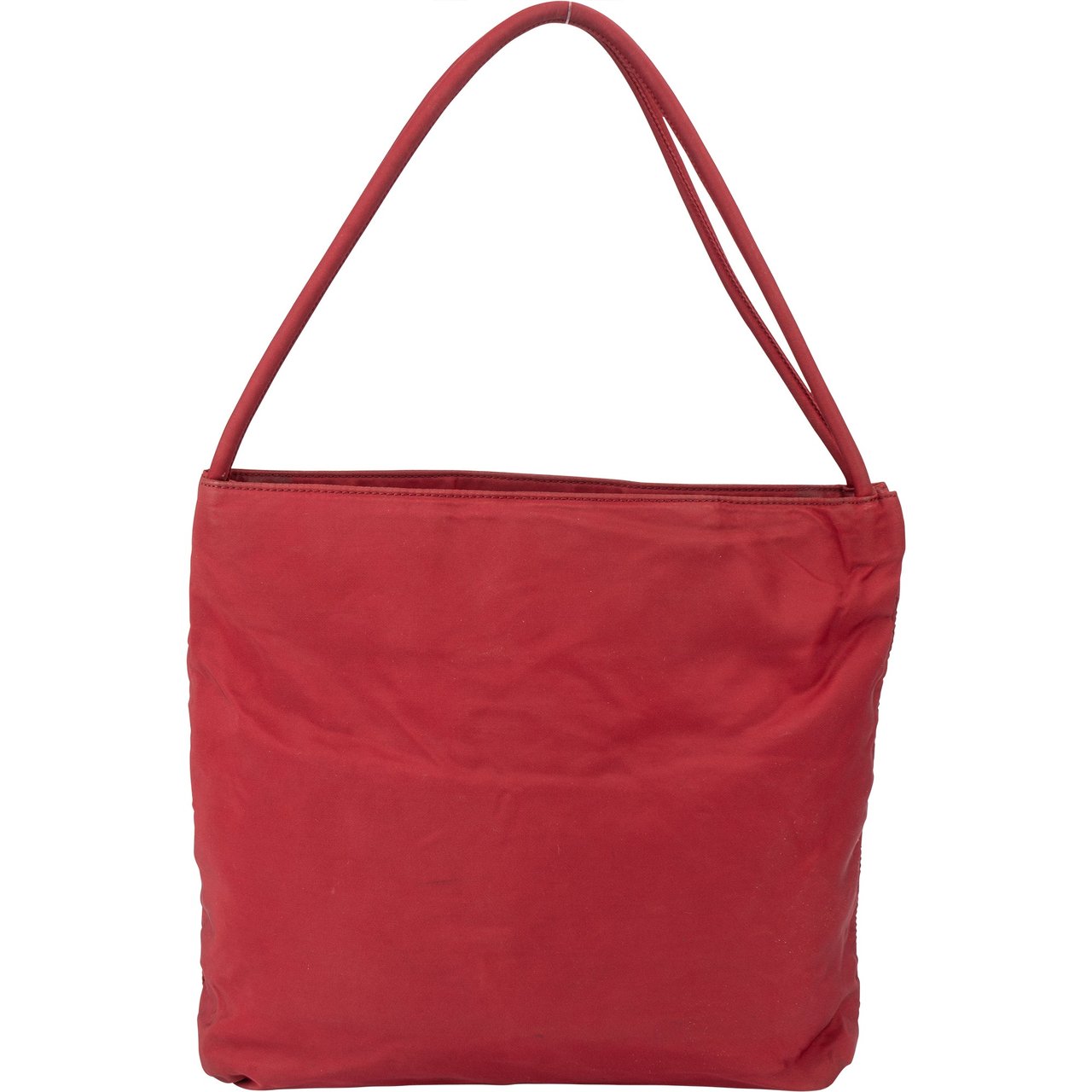 Prada Prada Red Nylon Triangle Handbag Divers