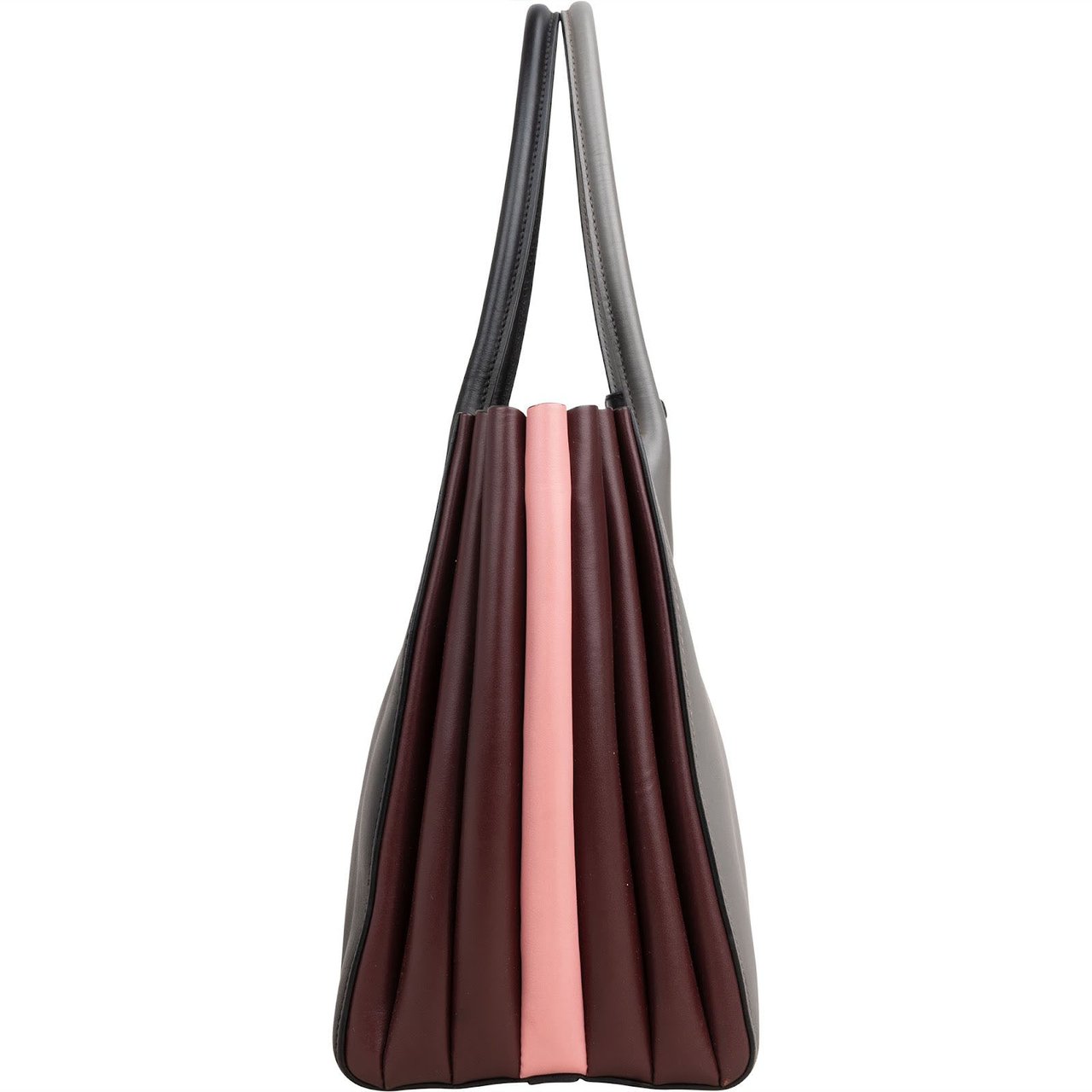 Prada Leather Bibliothèque Tote Handbag Zwart