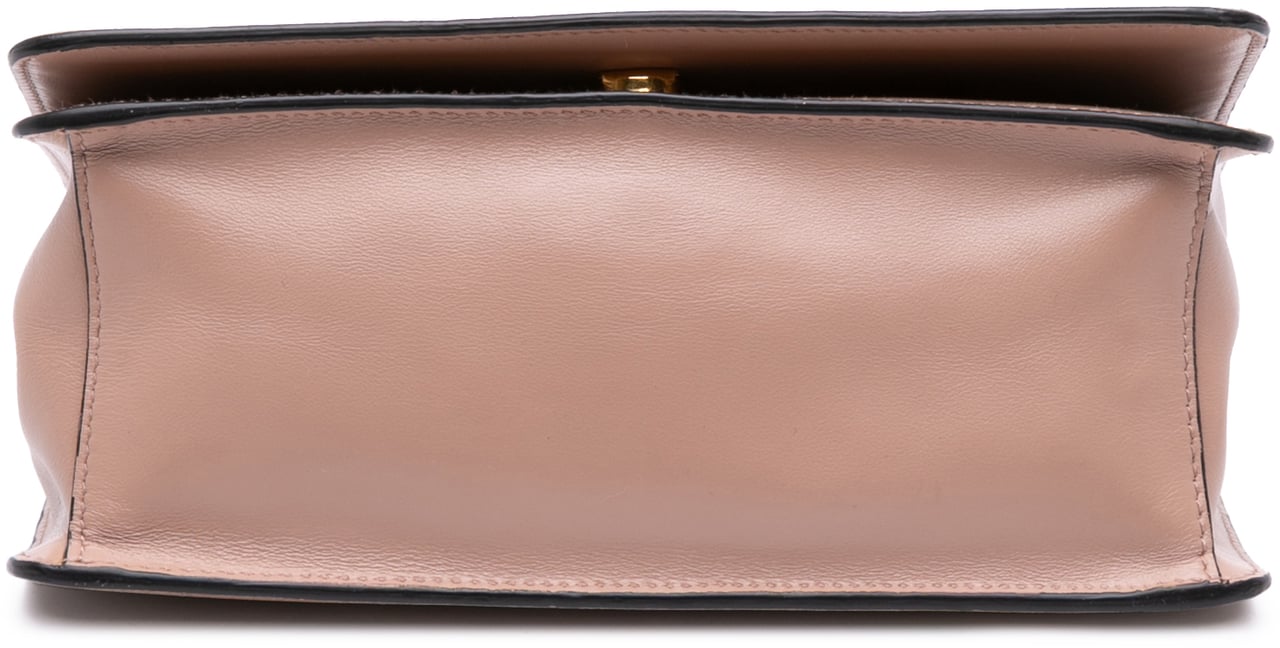 Prada Saffiano Lux Chain Crossbody Bruin