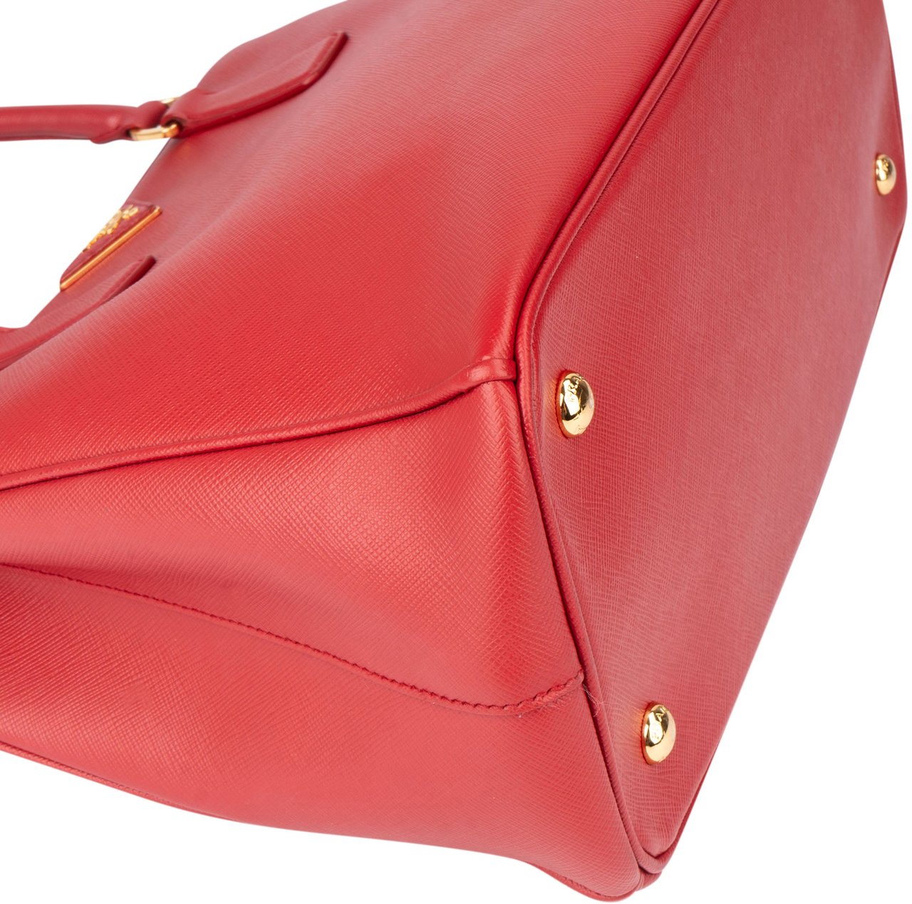Prada Prada Red Saffiano Leather Galleria Handbag Rood