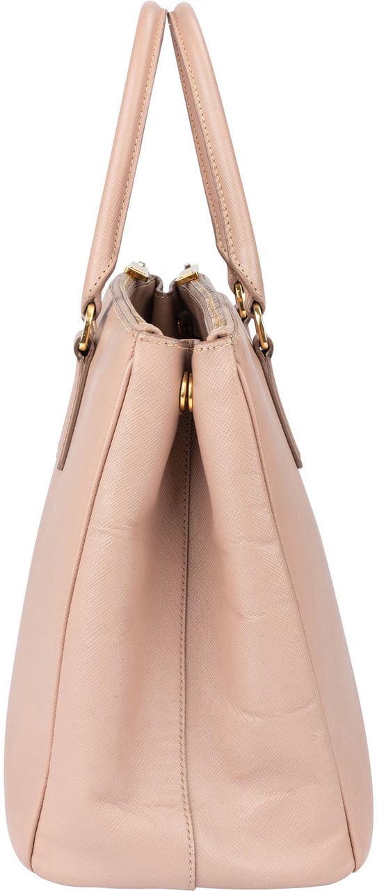 Prada Prada Pink Saffiano Leather Galleria Handbag Roze