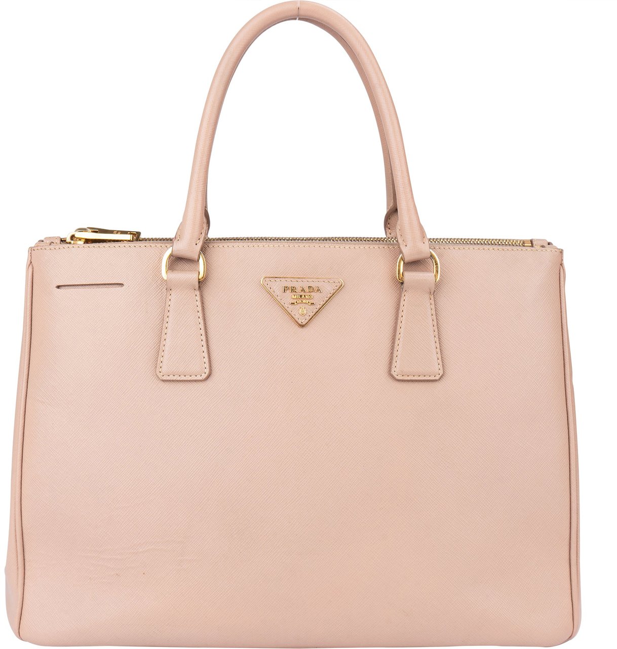 Prada Prada Pink Saffiano Leather Galleria Handbag Roze