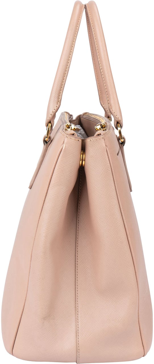 Prada Prada Pink Saffiano Leather Galleria Handbag Roze