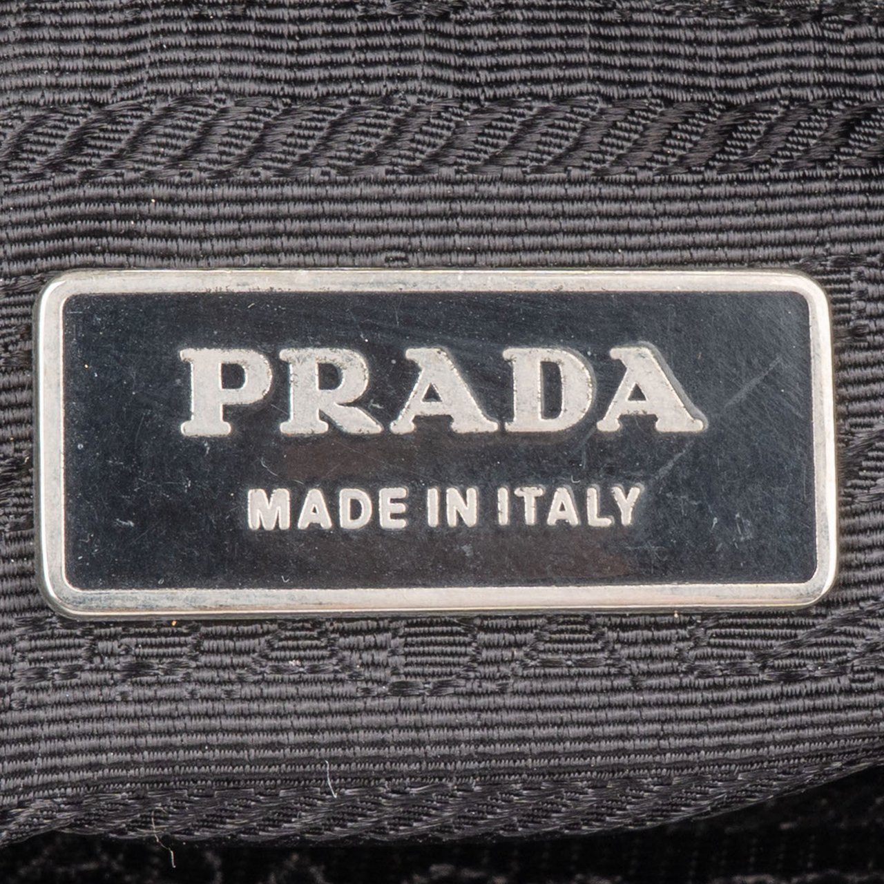 Prada Prada Black Nylon Puffer Shoulder Bag Zwart