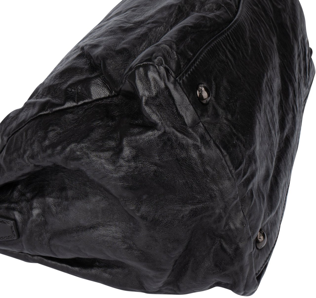 Prada Prada Black Series Nappa Antique Vitello Handbag Zwart