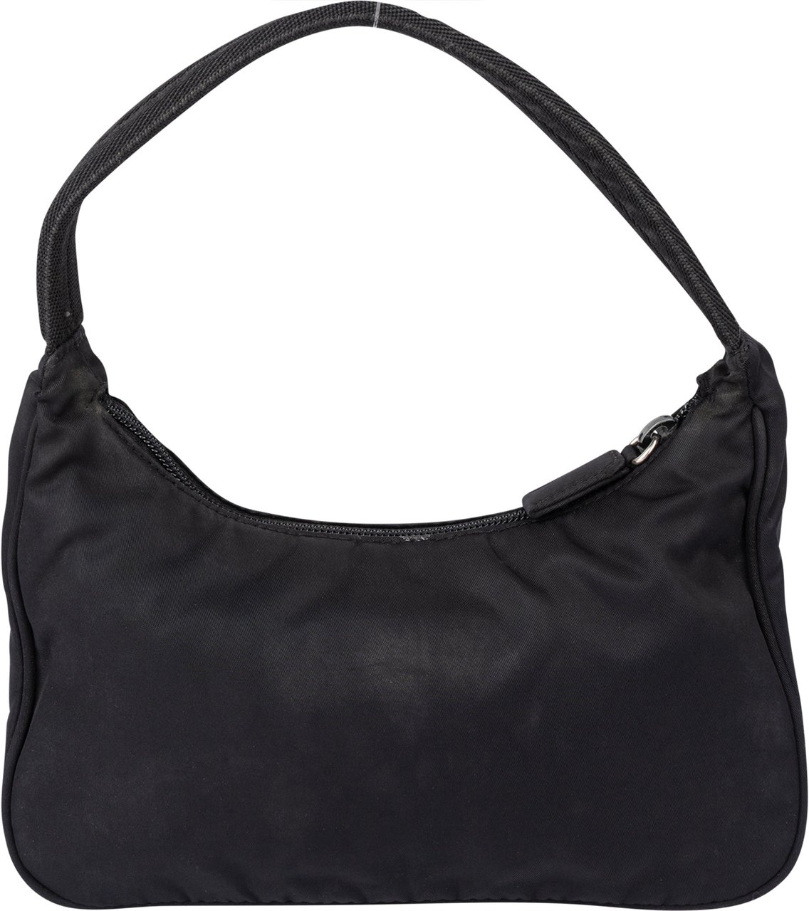 Prada Prada Black Nylon Triangle Vintage Re-Edition Handbag Zwart