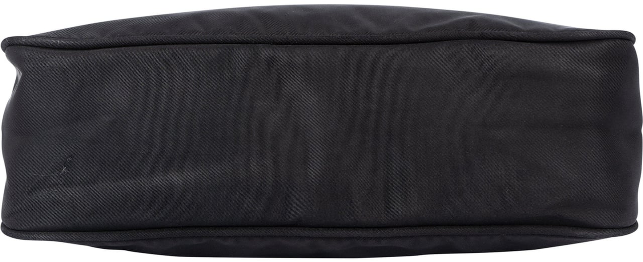 Prada Prada Black Nylon Triangle Vintage Re-Edition Handbag Zwart