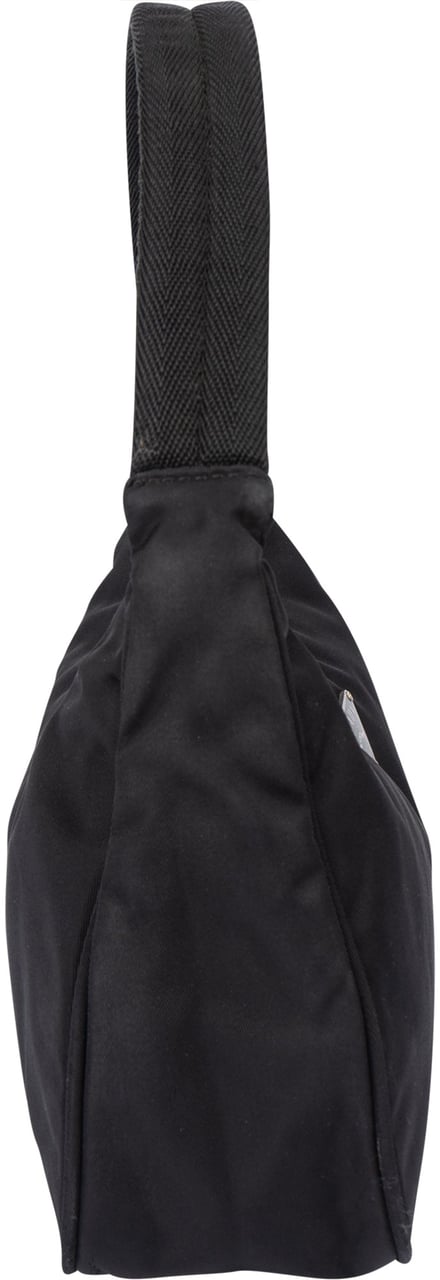 Prada Prada Black Nylon Triangle Vintage Re-Edition Handbag Zwart