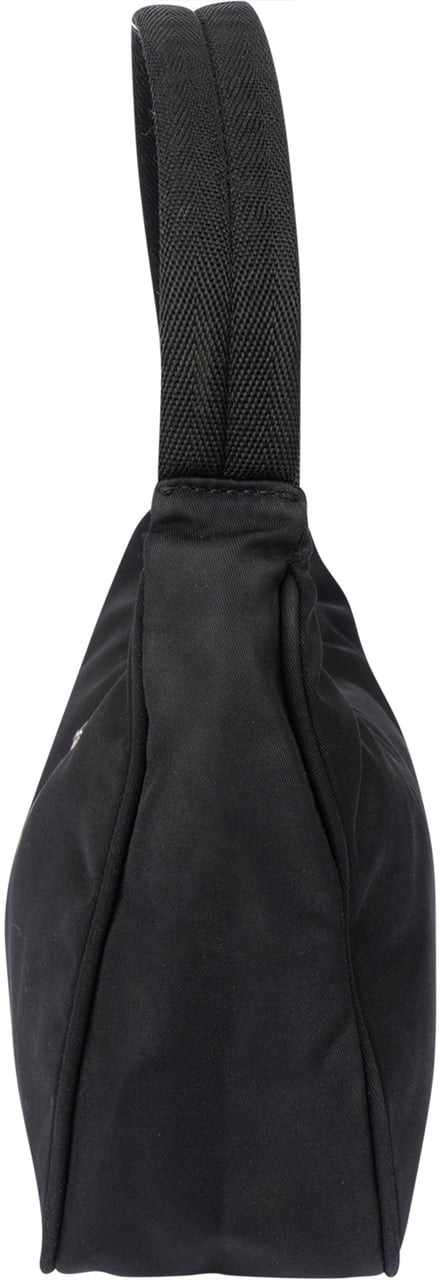 Prada Prada Black Nylon Triangle Vintage Re-Edition Handbag Zwart